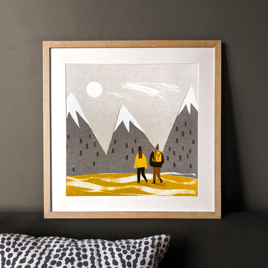 Mountain Walk Art Print