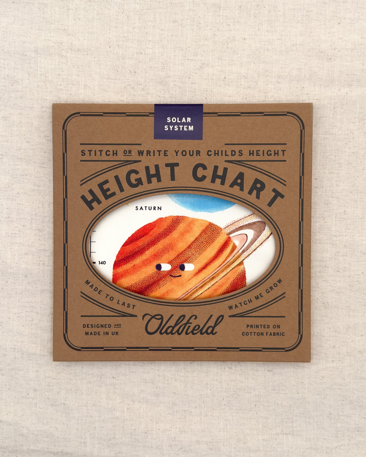 Solar System Children's Fabric Height Chart
