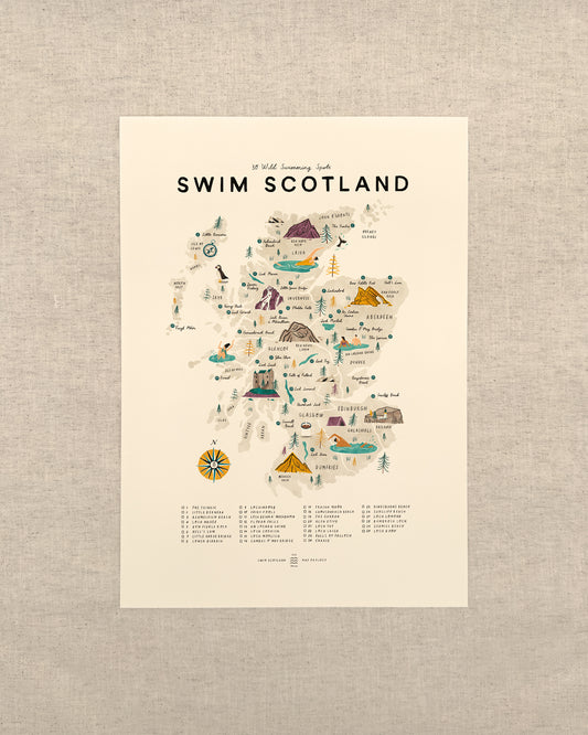 Swim Scotland A3 Map Checklist