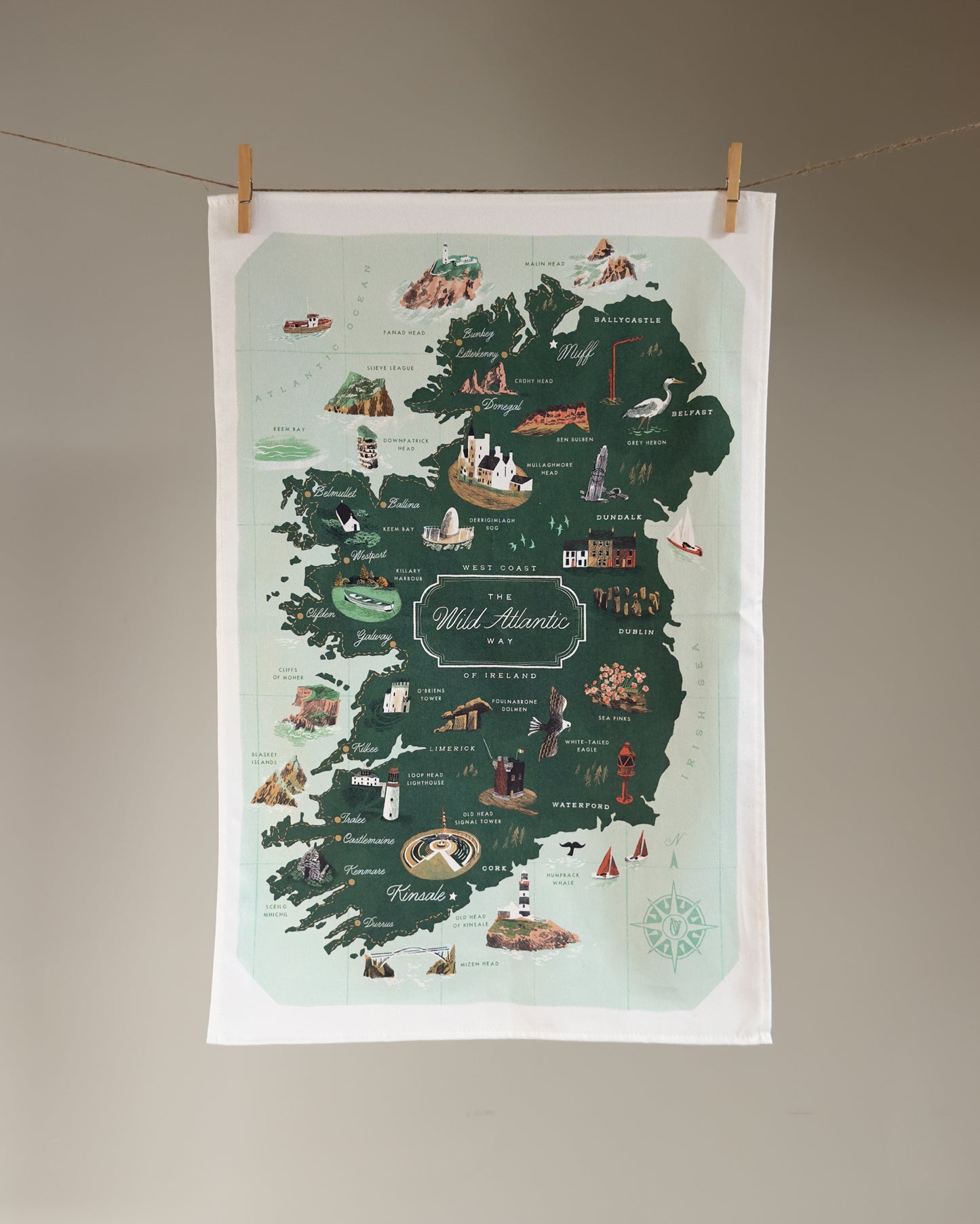 The Wild Atlantic Way Tea Towel
