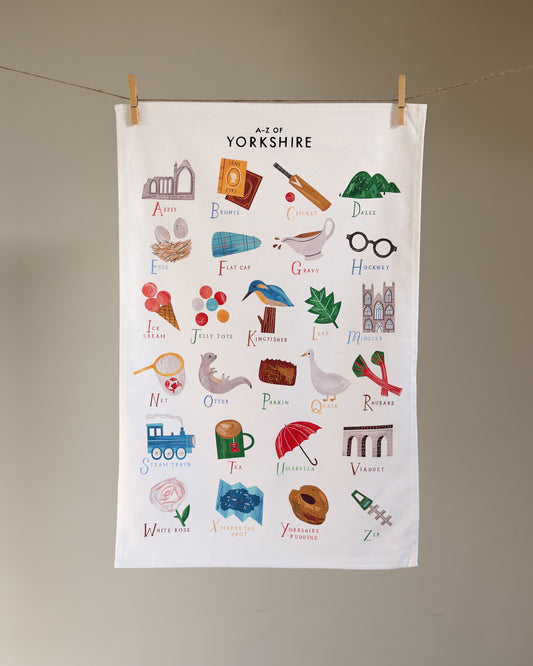 A-Z Yorkshire Tea Towel