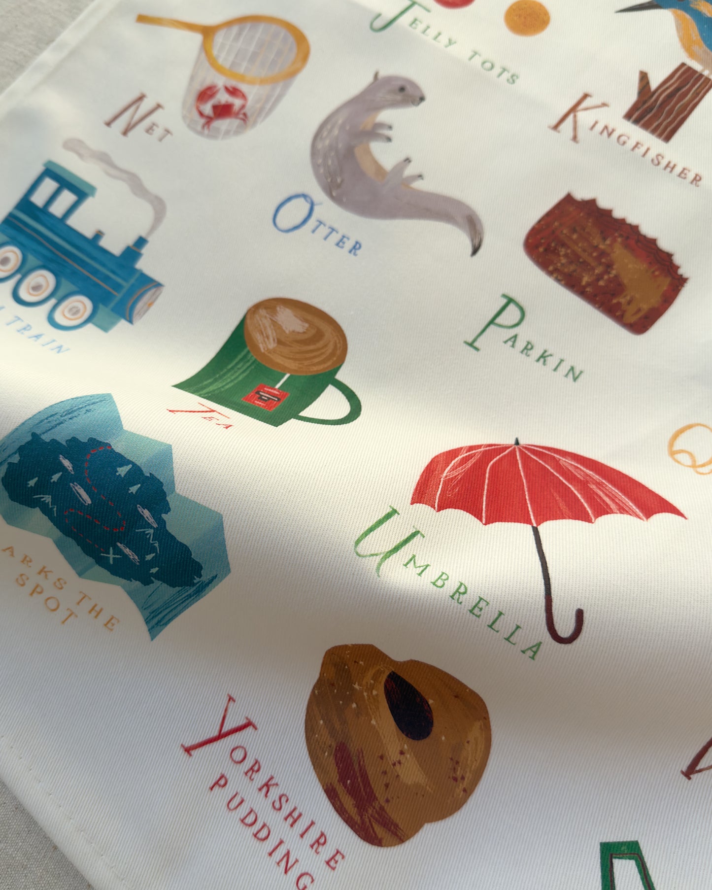 A-Z Yorkshire Tea Towel