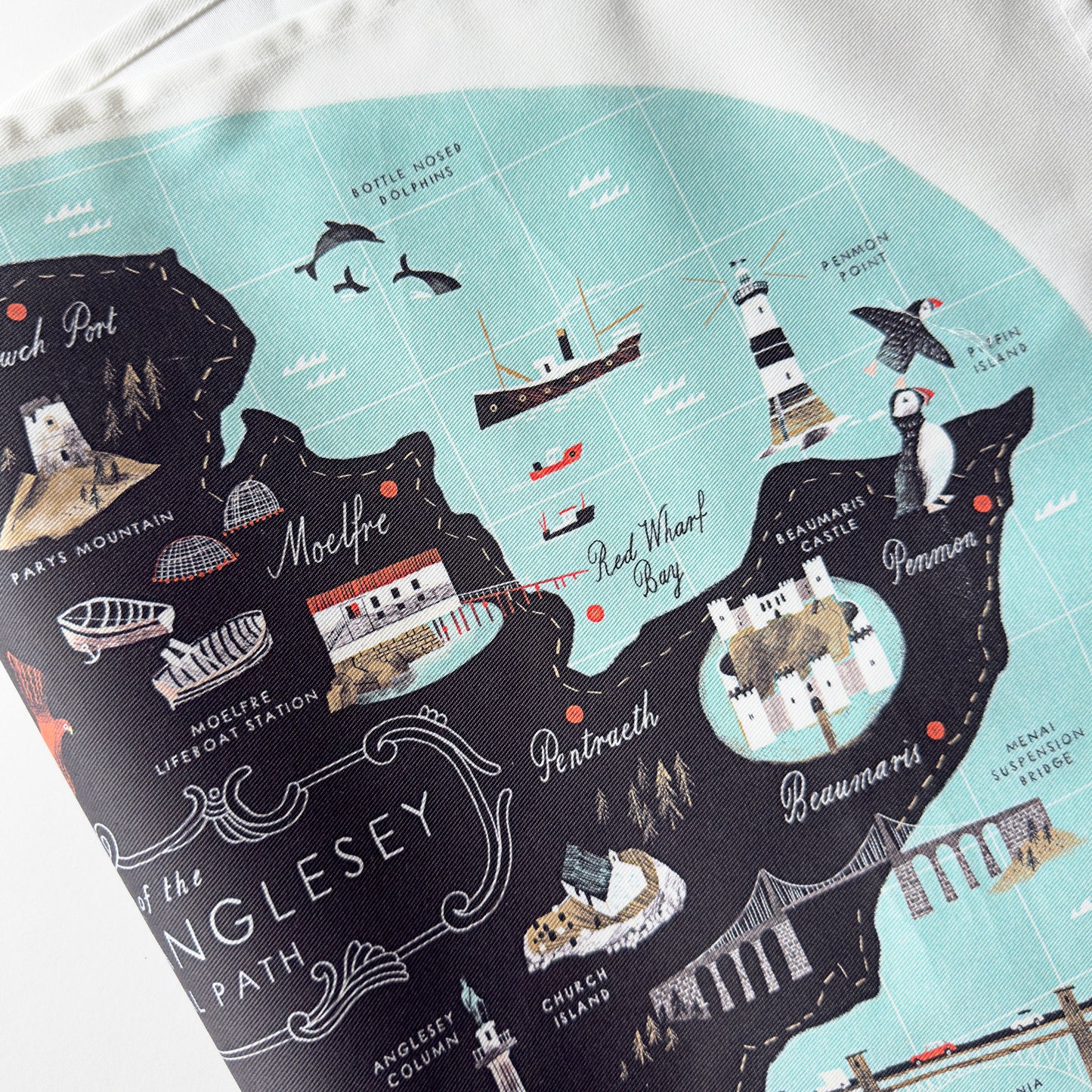 Anglesey Coastal Path Tea Towel