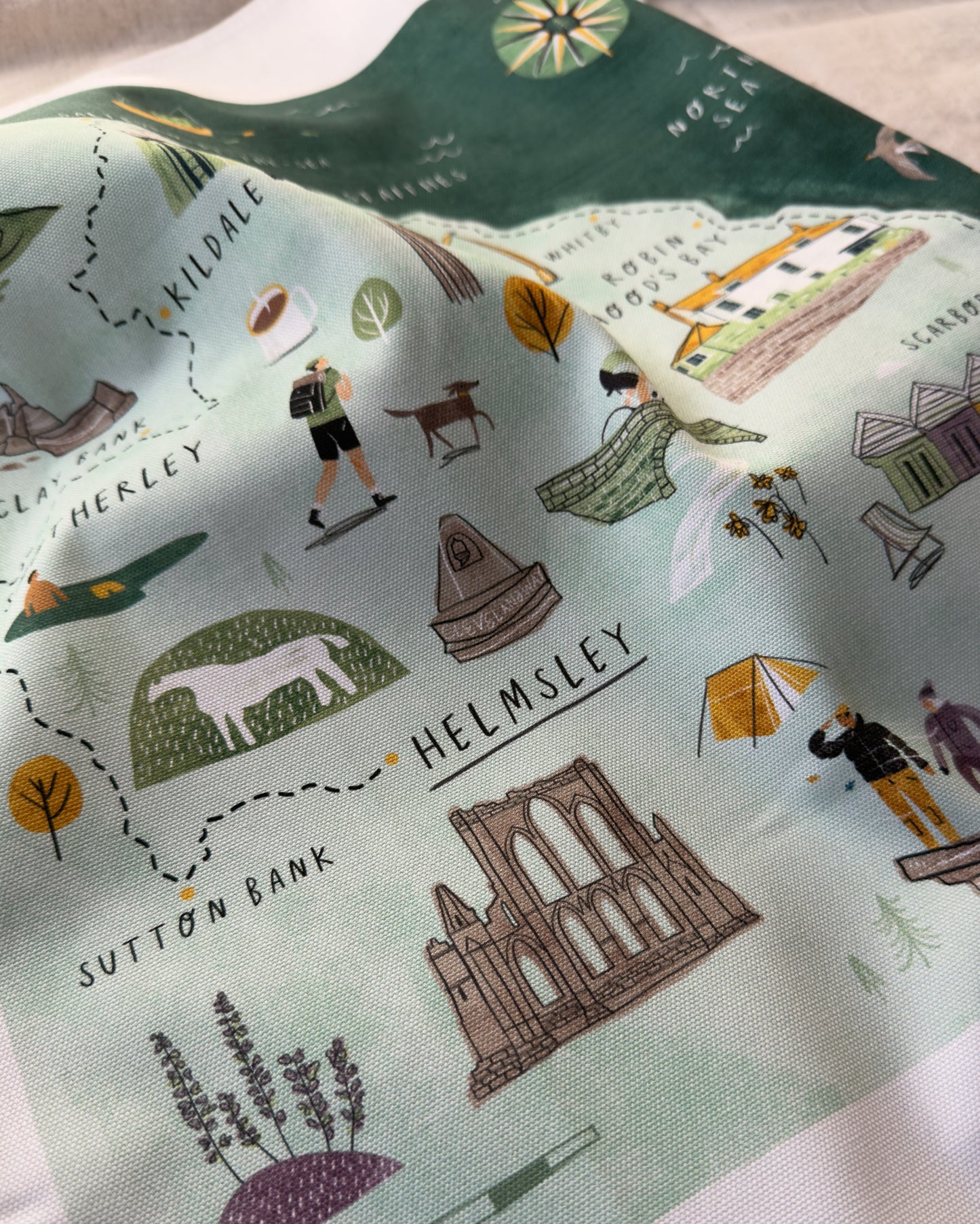 Cleveland Way Tea Towel