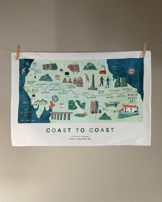 Coast to Coast Tea Towel