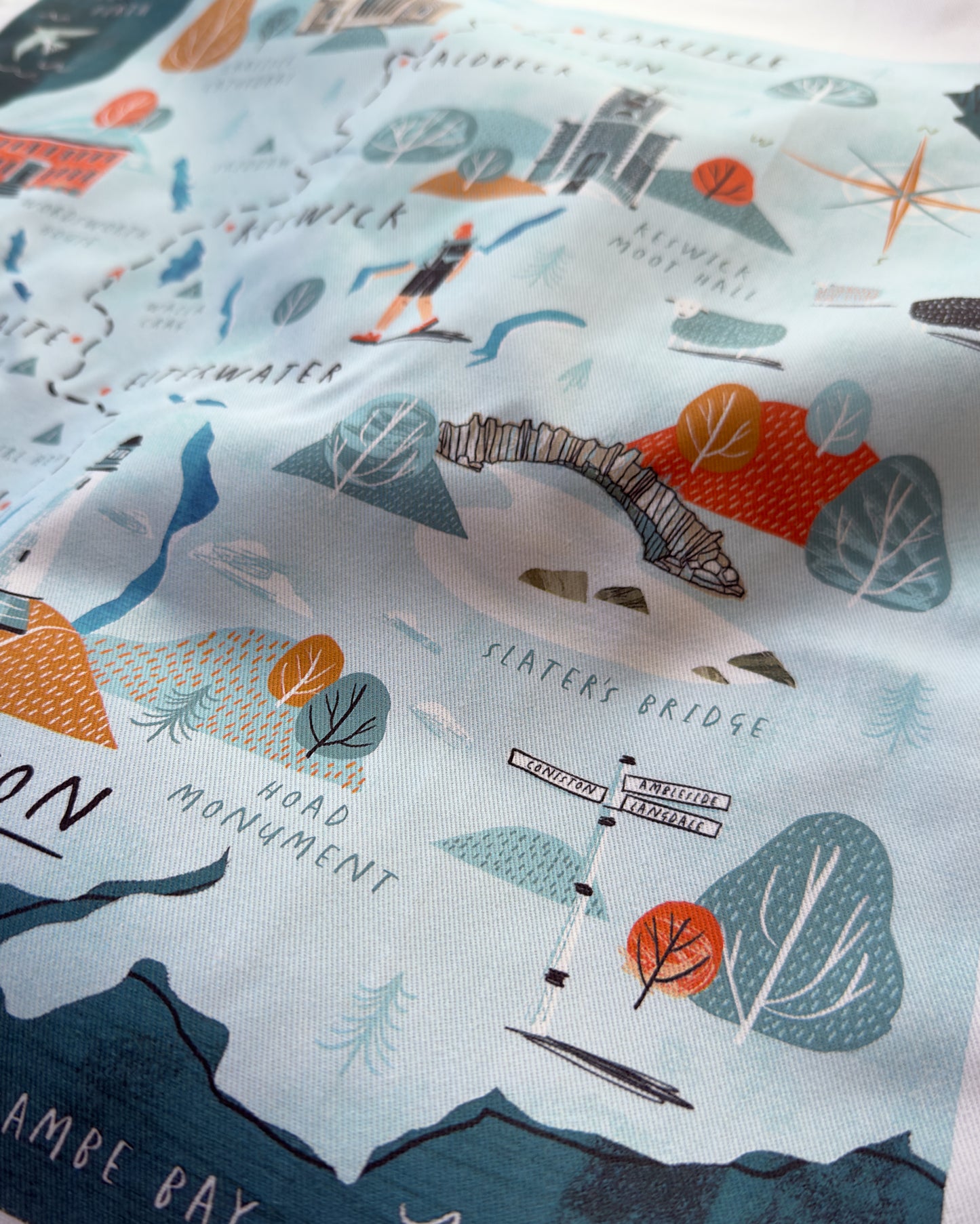 The Cumbria Way Tea Towel