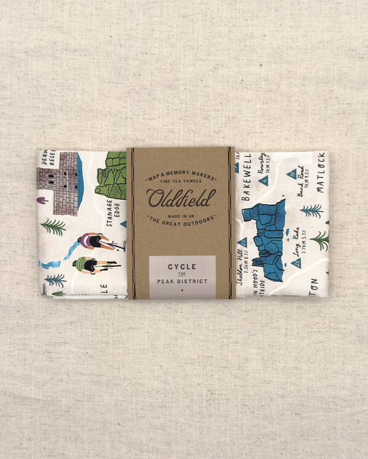 Cycle the Peak District Tea Towel