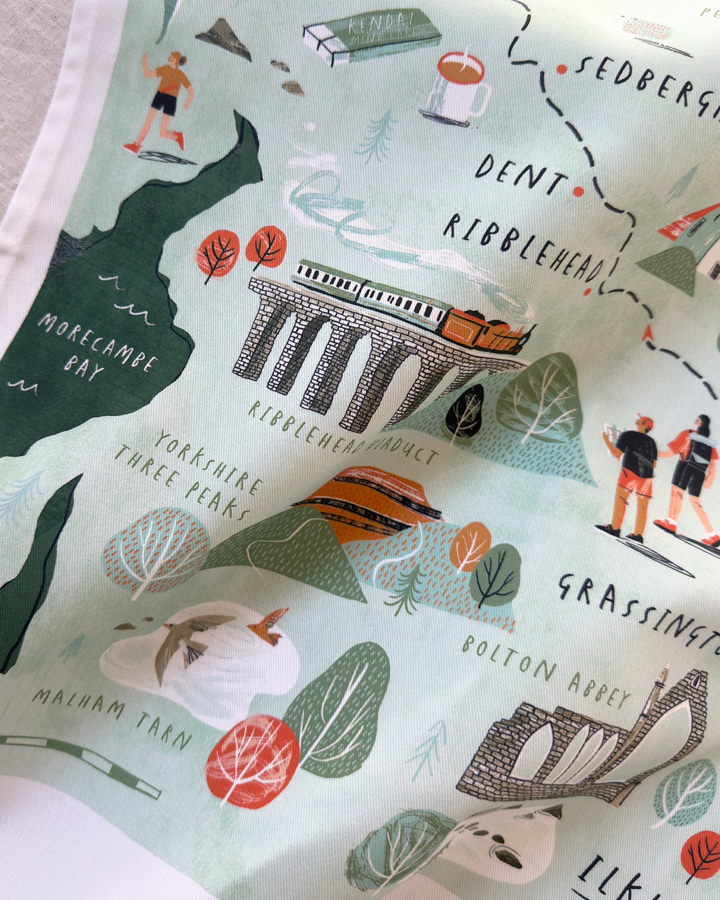 Dales Way Tea Towel