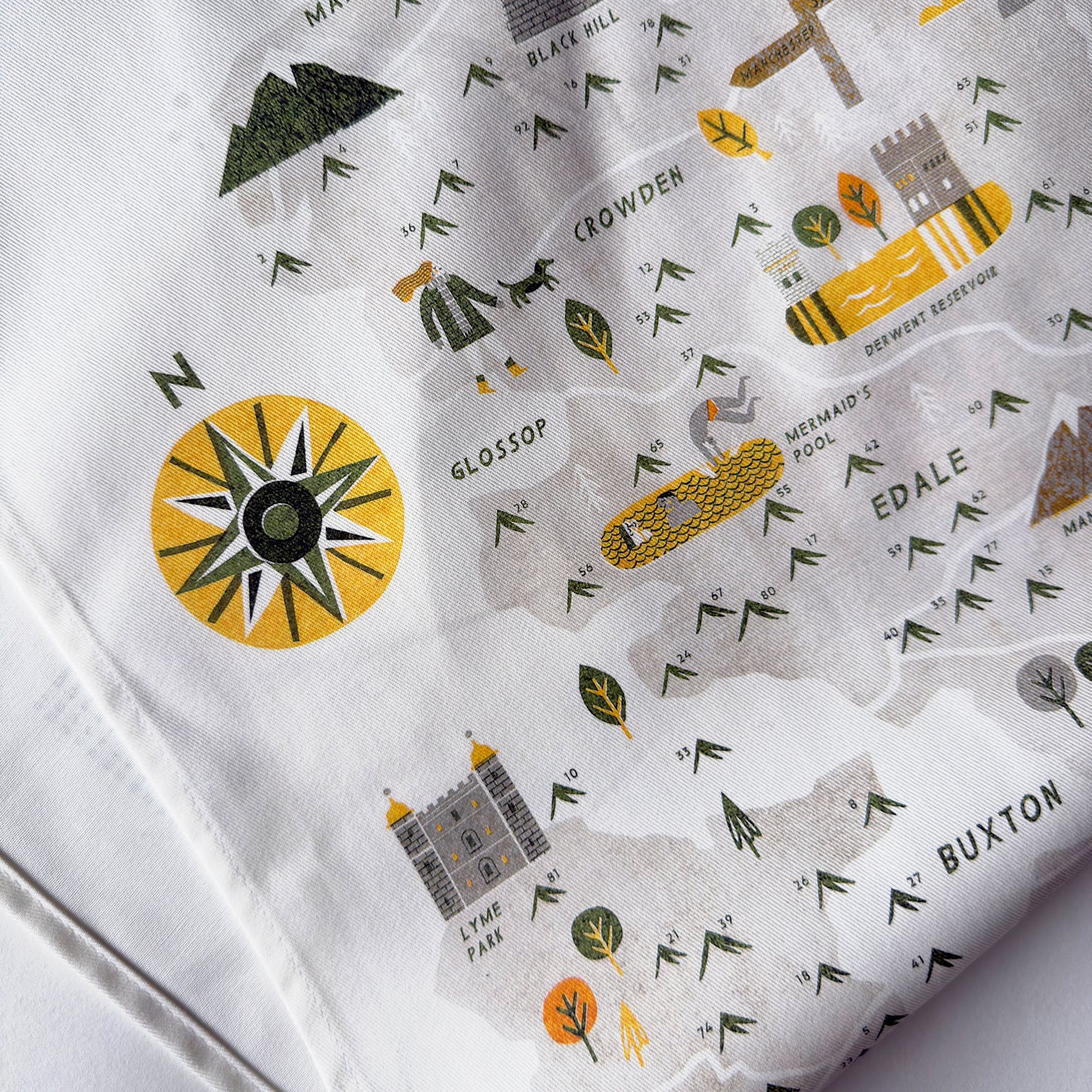 The Peak District Ethels Tea Towel
