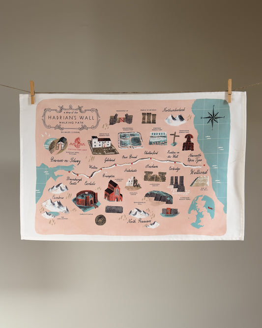 Hadrian's Wall Tea Towel