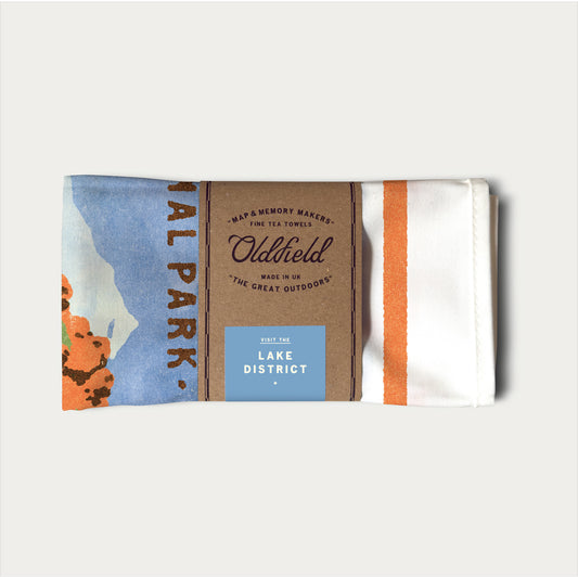 Visit The Lakes Retro Tea Towel