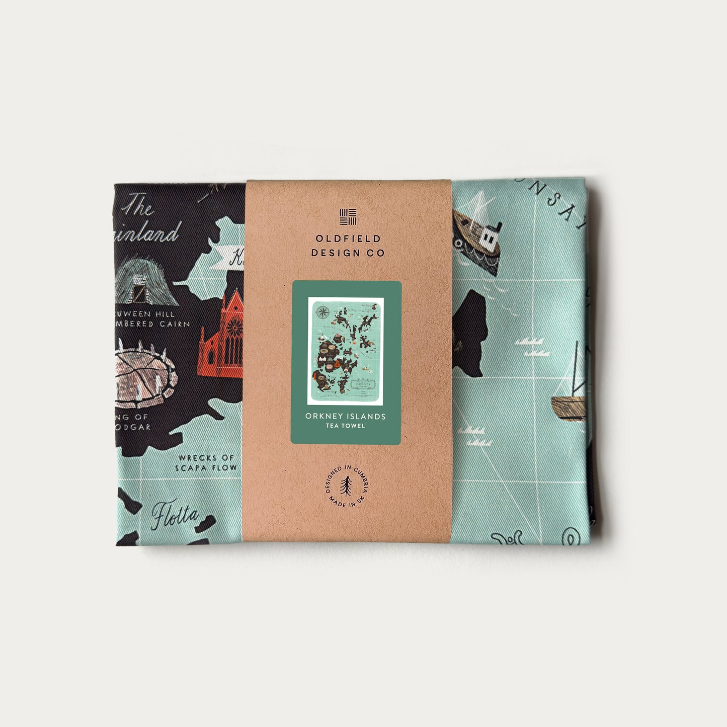 The Orkney Islands Tea Towel