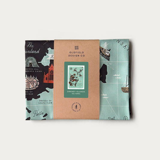 The Orkney Islands Tea Towel