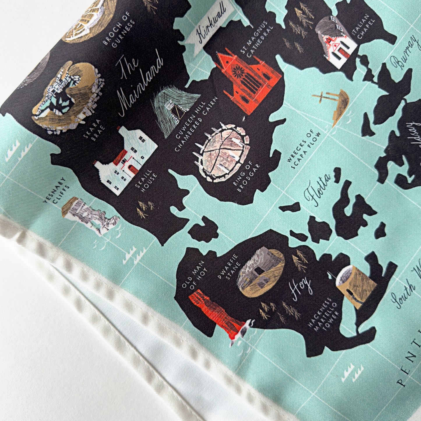 The Orkney Islands Tea Towel