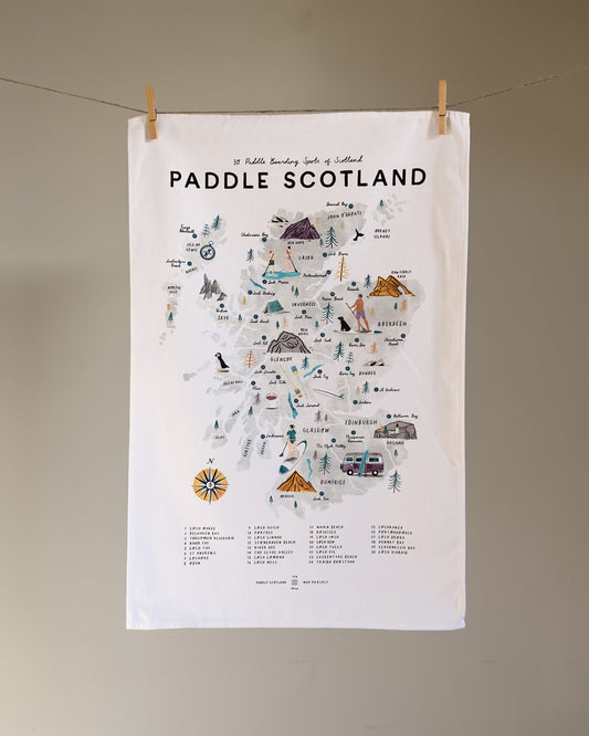 Paddle Scotland Tea Towel