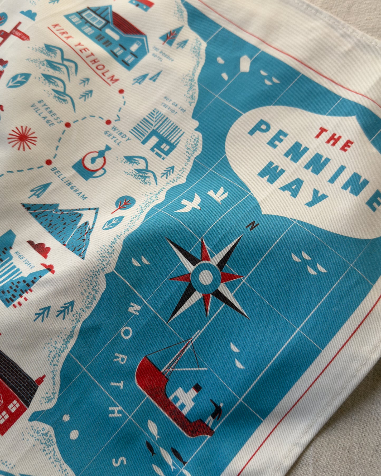 Pennine Way Tea Towel