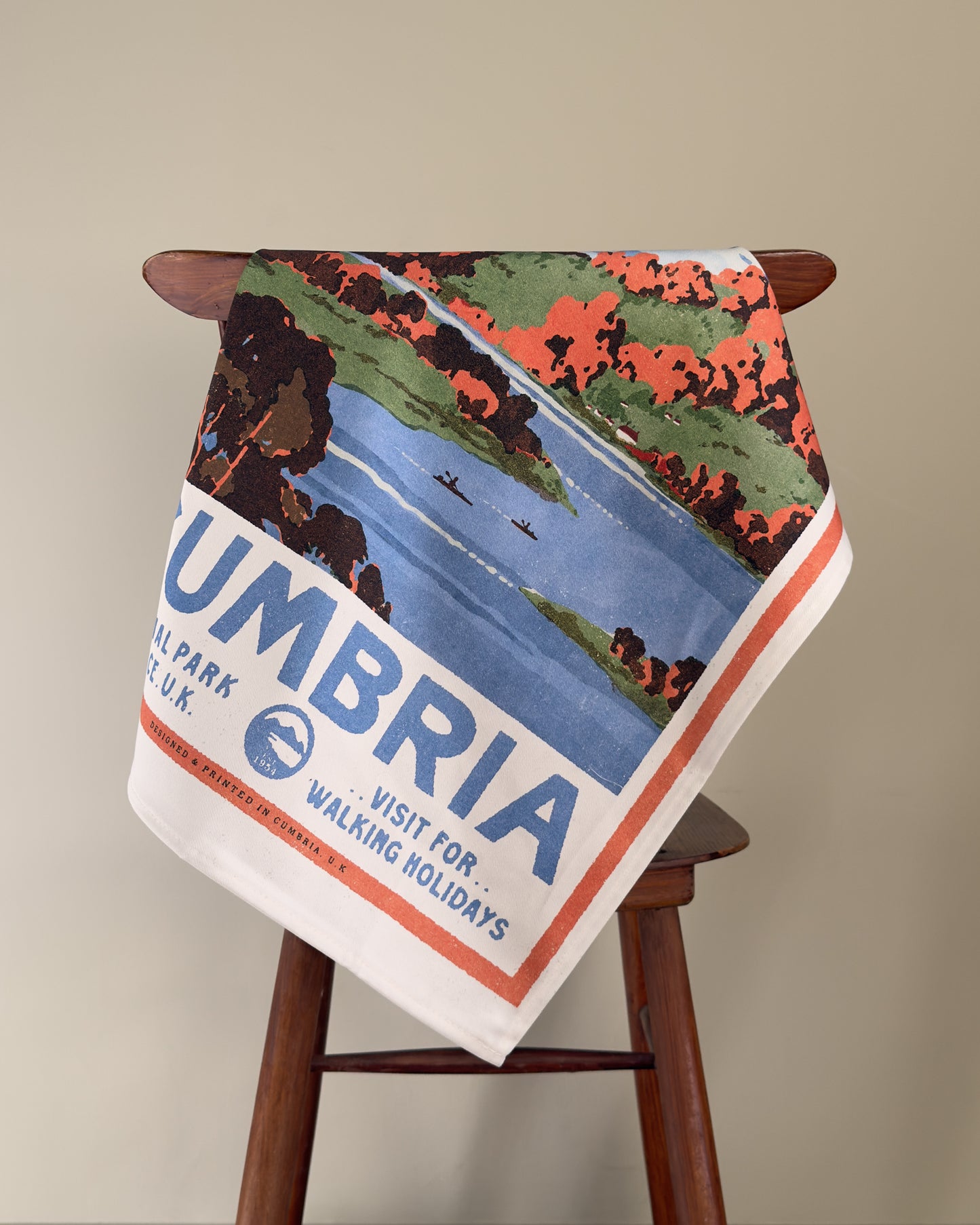 Vintage Visit The Lake District Tea Towel