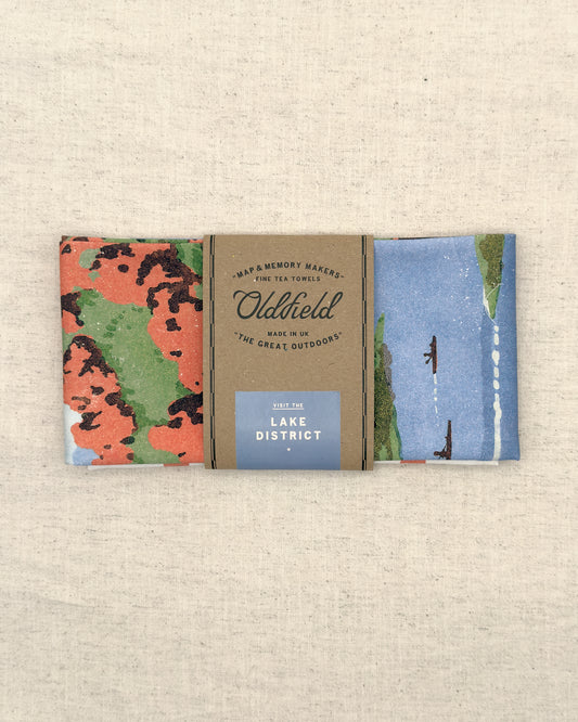 Visit The Lakes Retro Tea Towel