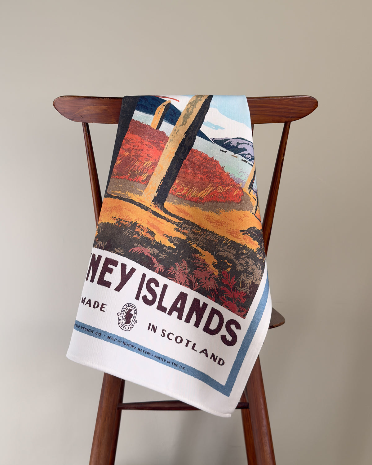 Vintage Visit Orkney Ring of Brodgar Tea Towel