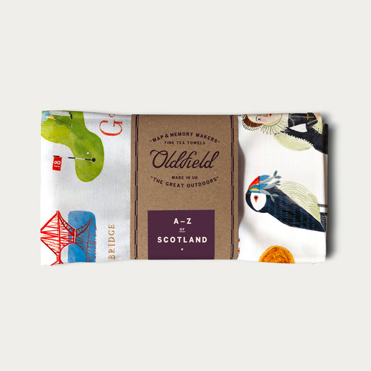 A-Z Scotland Tea Towel