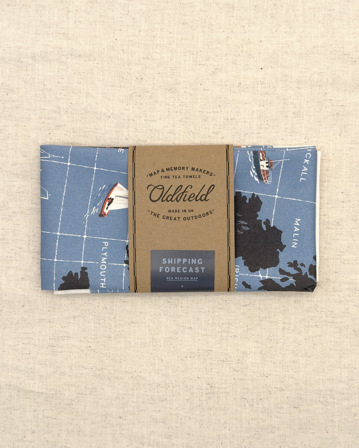 The Sea Regions of the United Kingdom Tea Towel