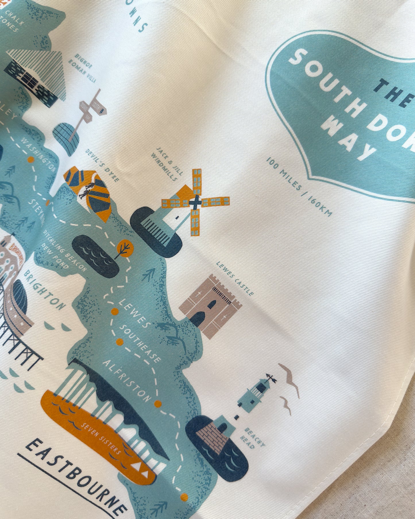 South Downs Way Tea Towel