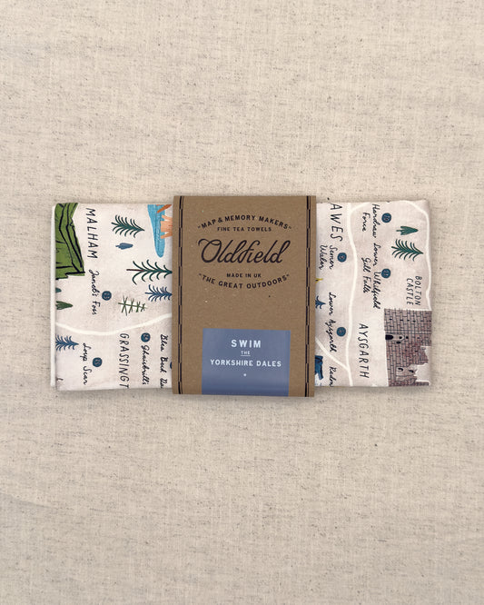 Swim the Dales Tea Towel