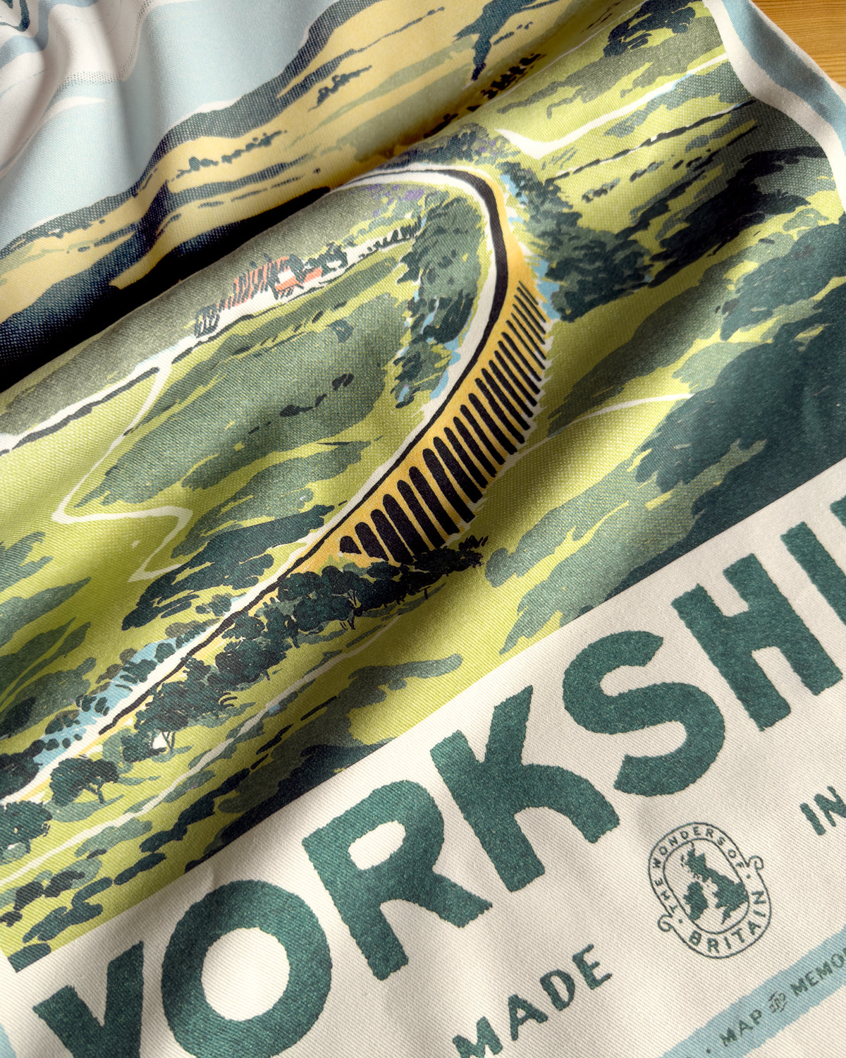 Vintage Visit Yorkshire Dales Tea Towel