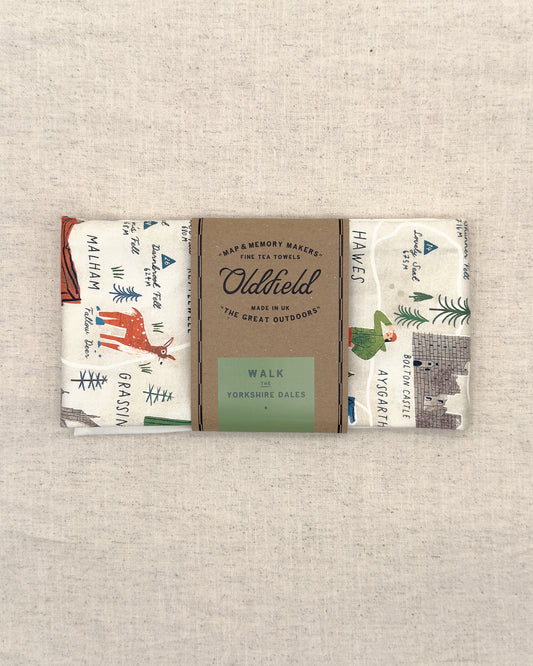 Walk the Dales Tea Towel