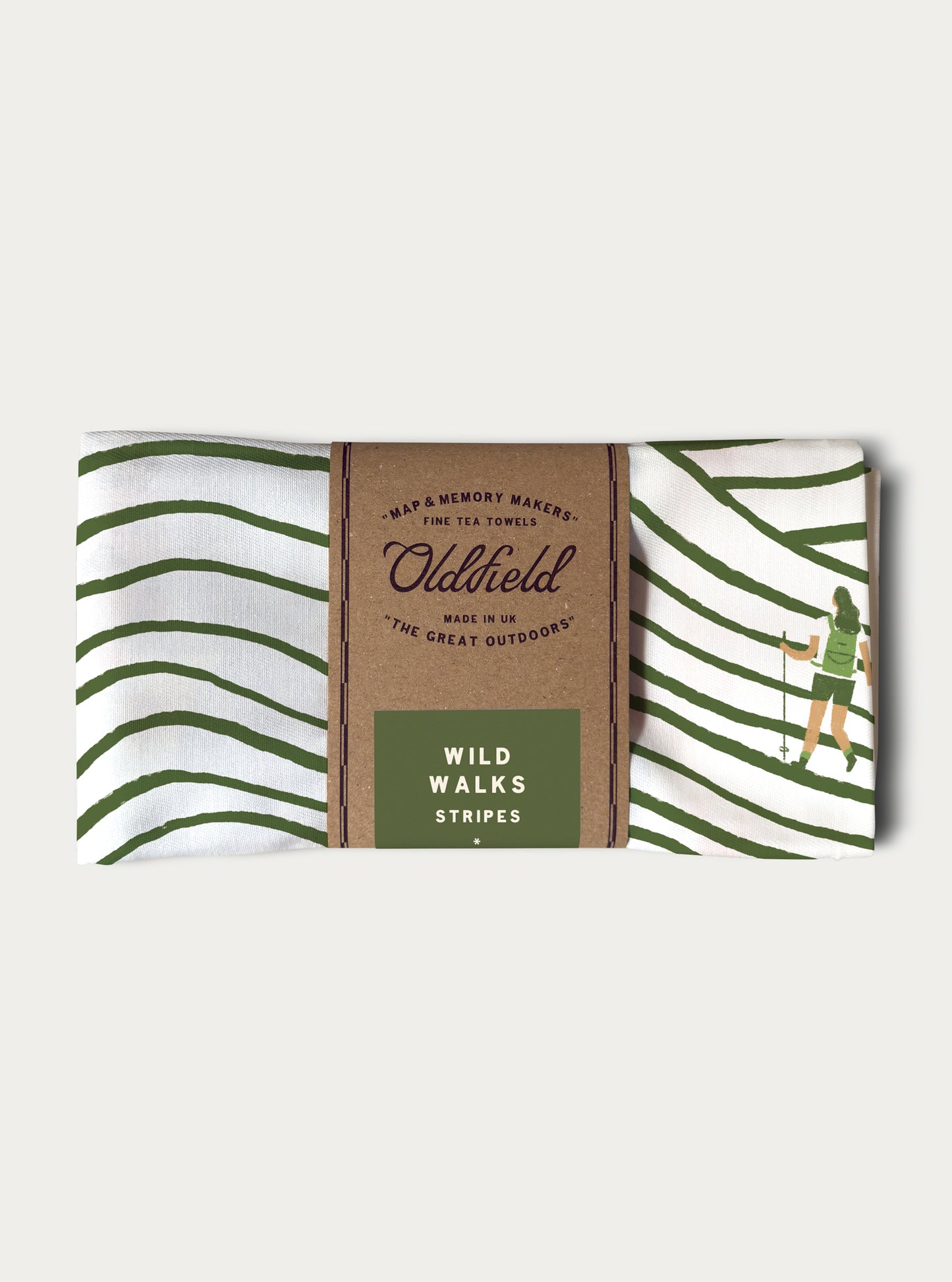 Walking Pattern Tea Towel