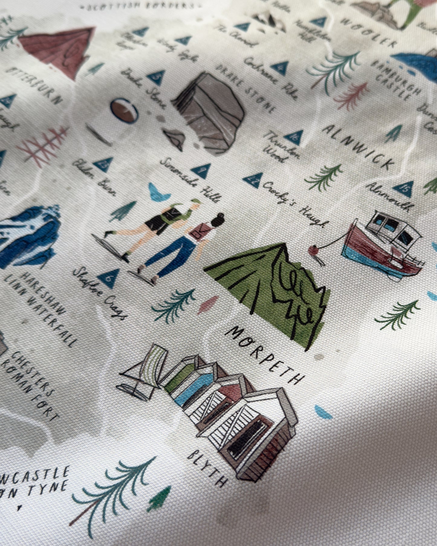 Walk Northumberland Tea Towel