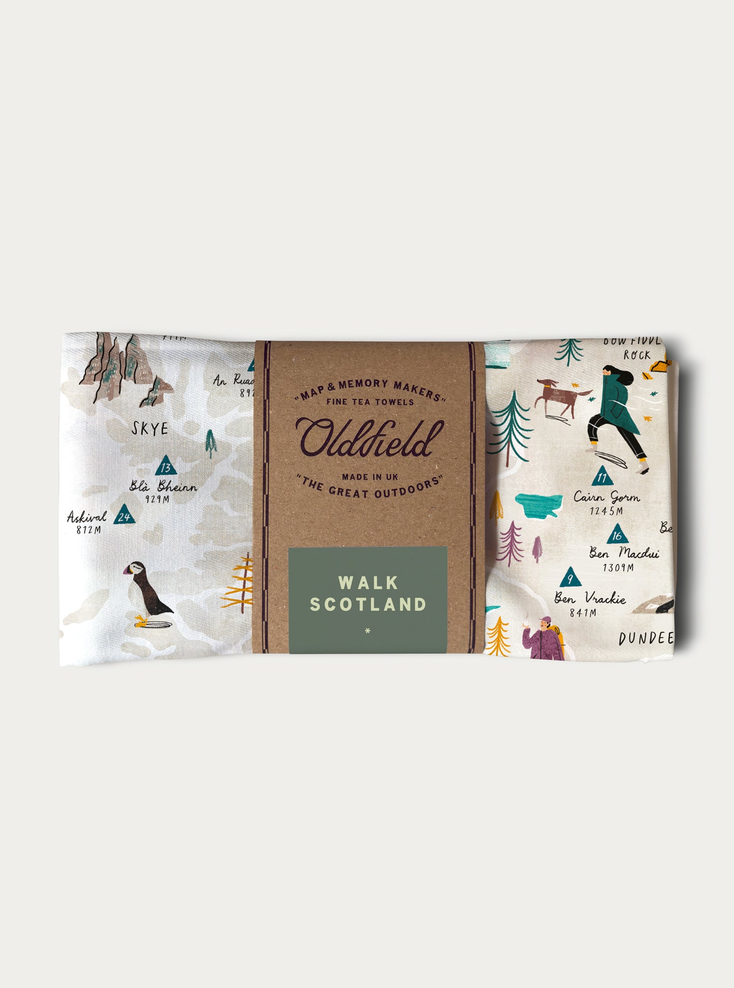 Walk Scotland Tea Towel