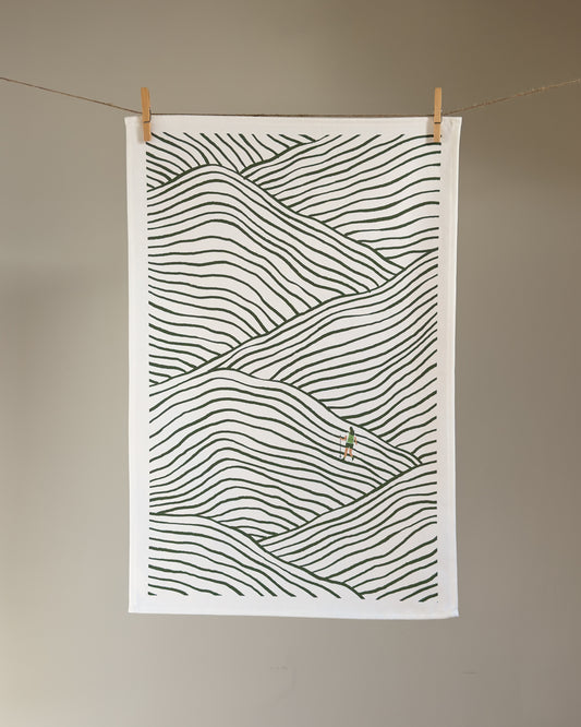 Walking Pattern Tea Towel