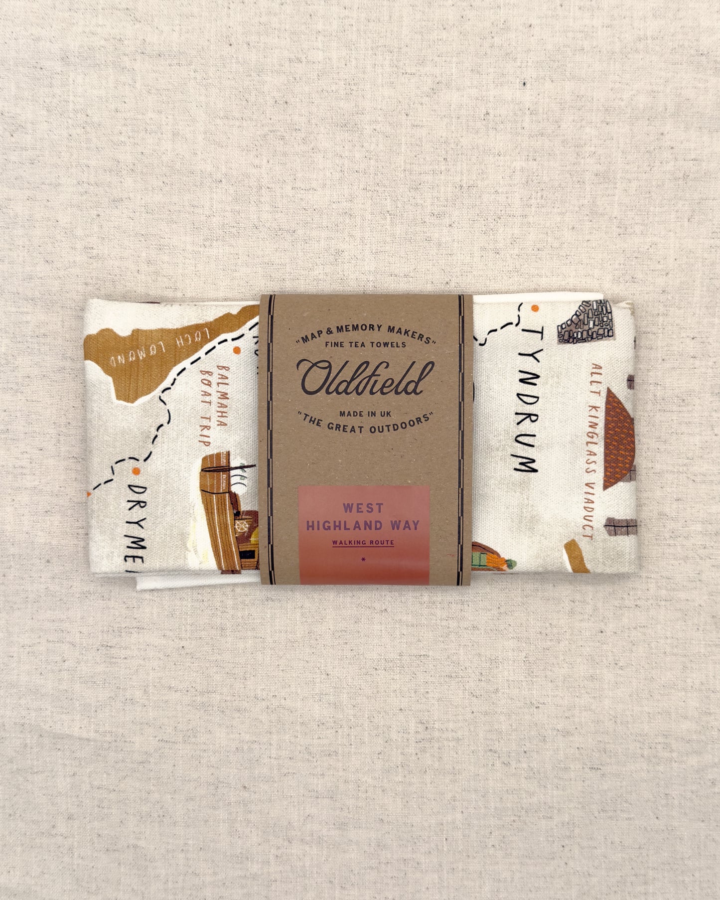 West Highland Way Tea Towel