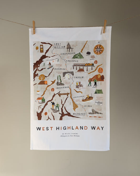 West Highland Way Tea Towel
