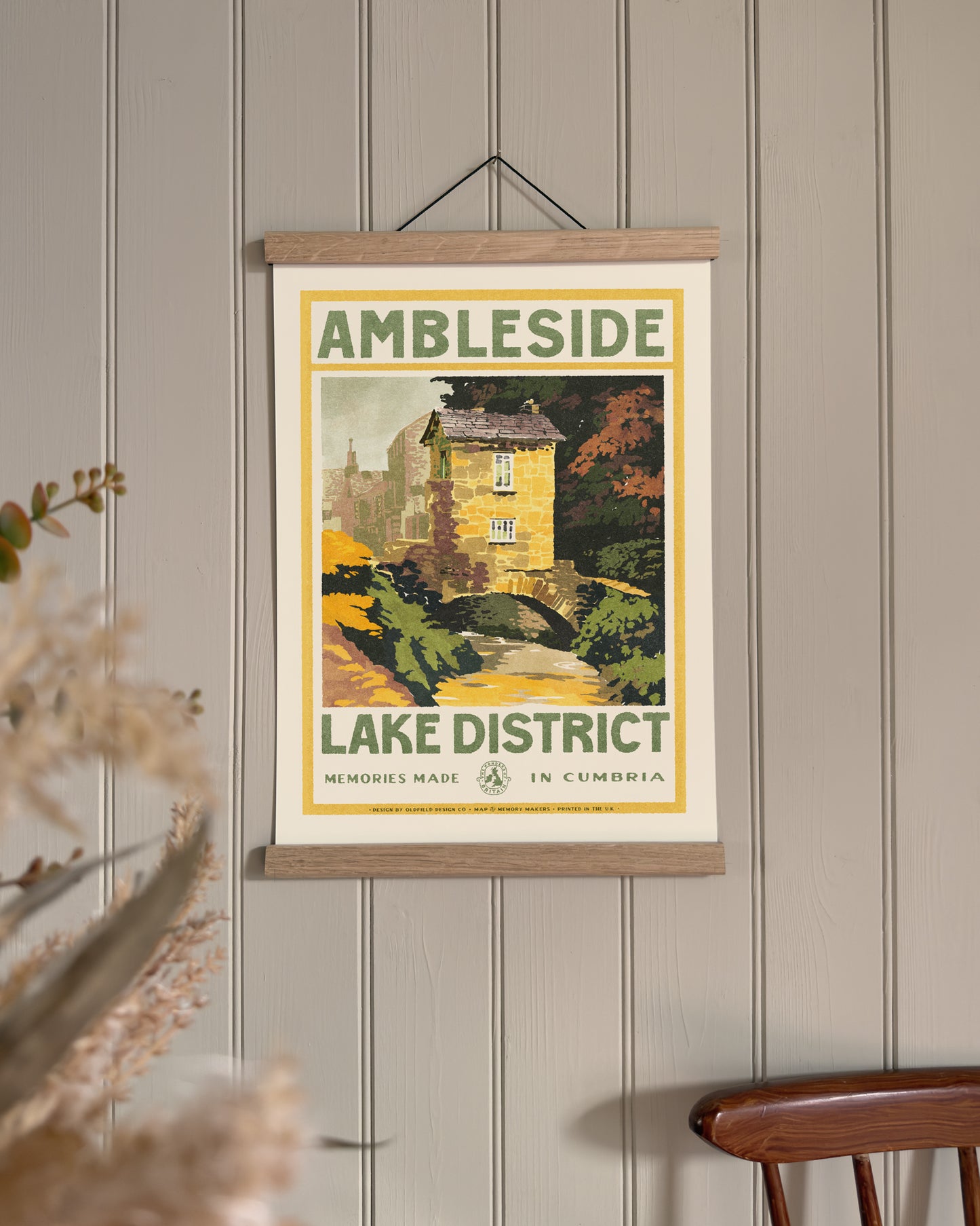 Vintage Visit Ambleside Print