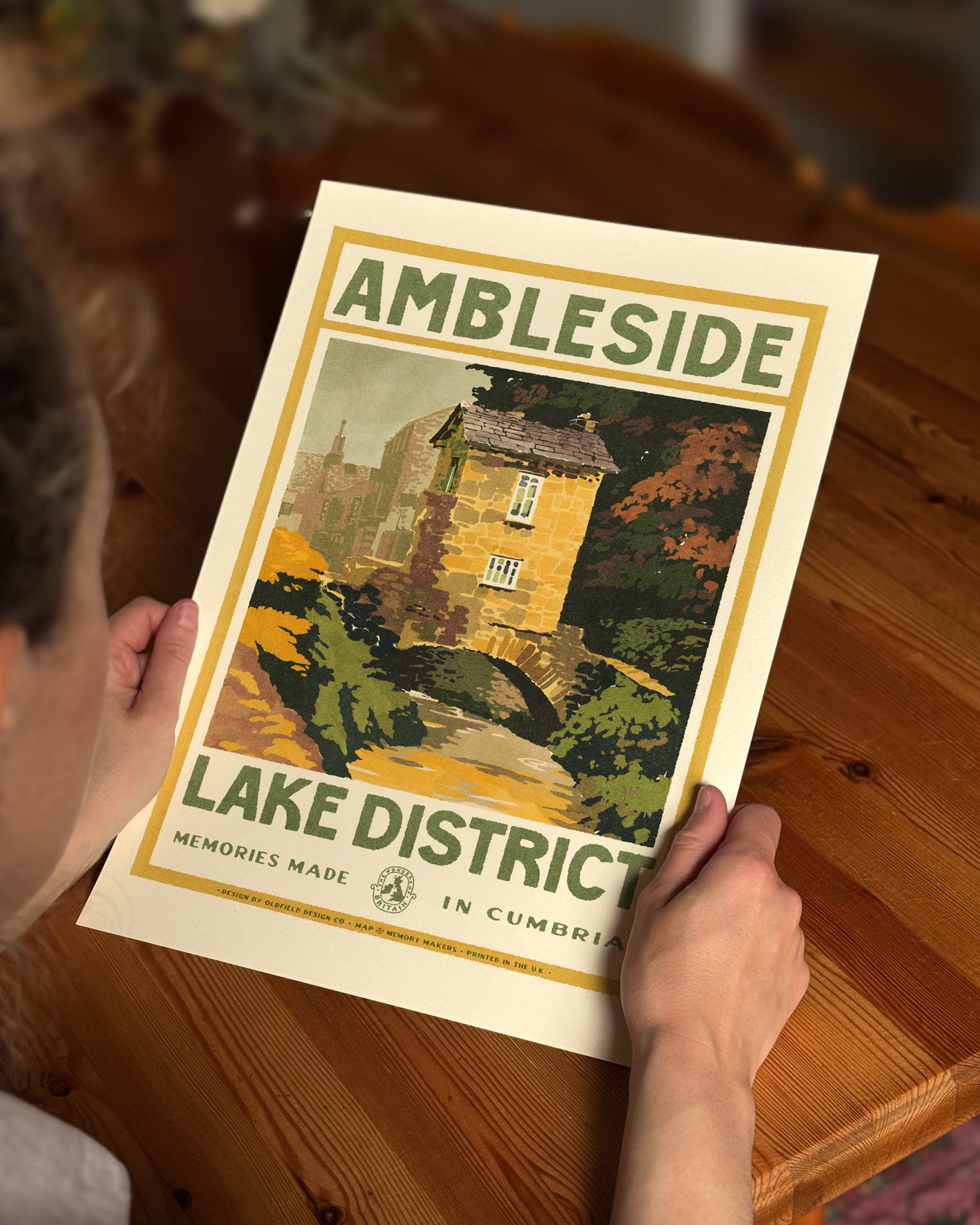 Vintage Visit Ambleside Print