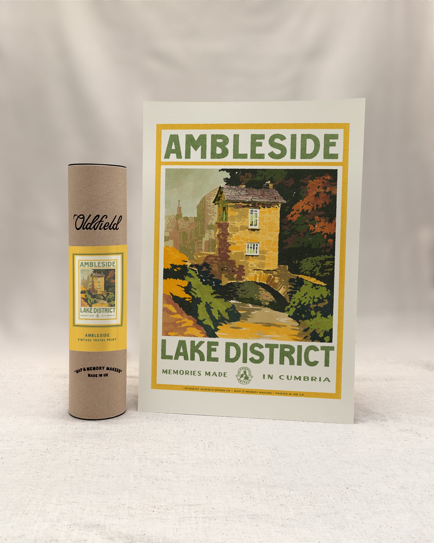Vintage Visit Ambleside Print