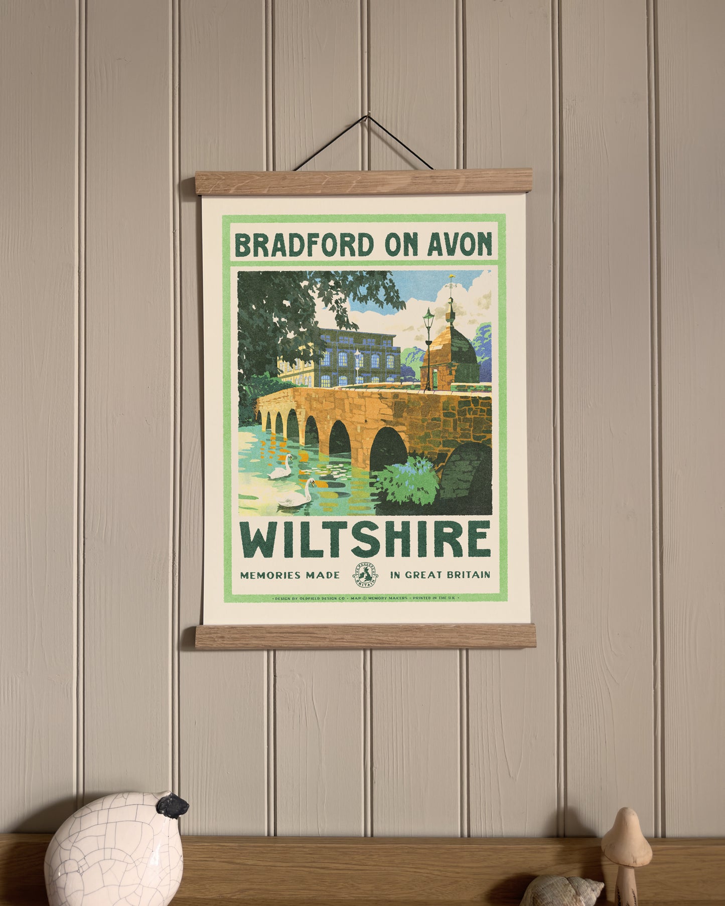 Vintage Visit Bradford on Avon Print