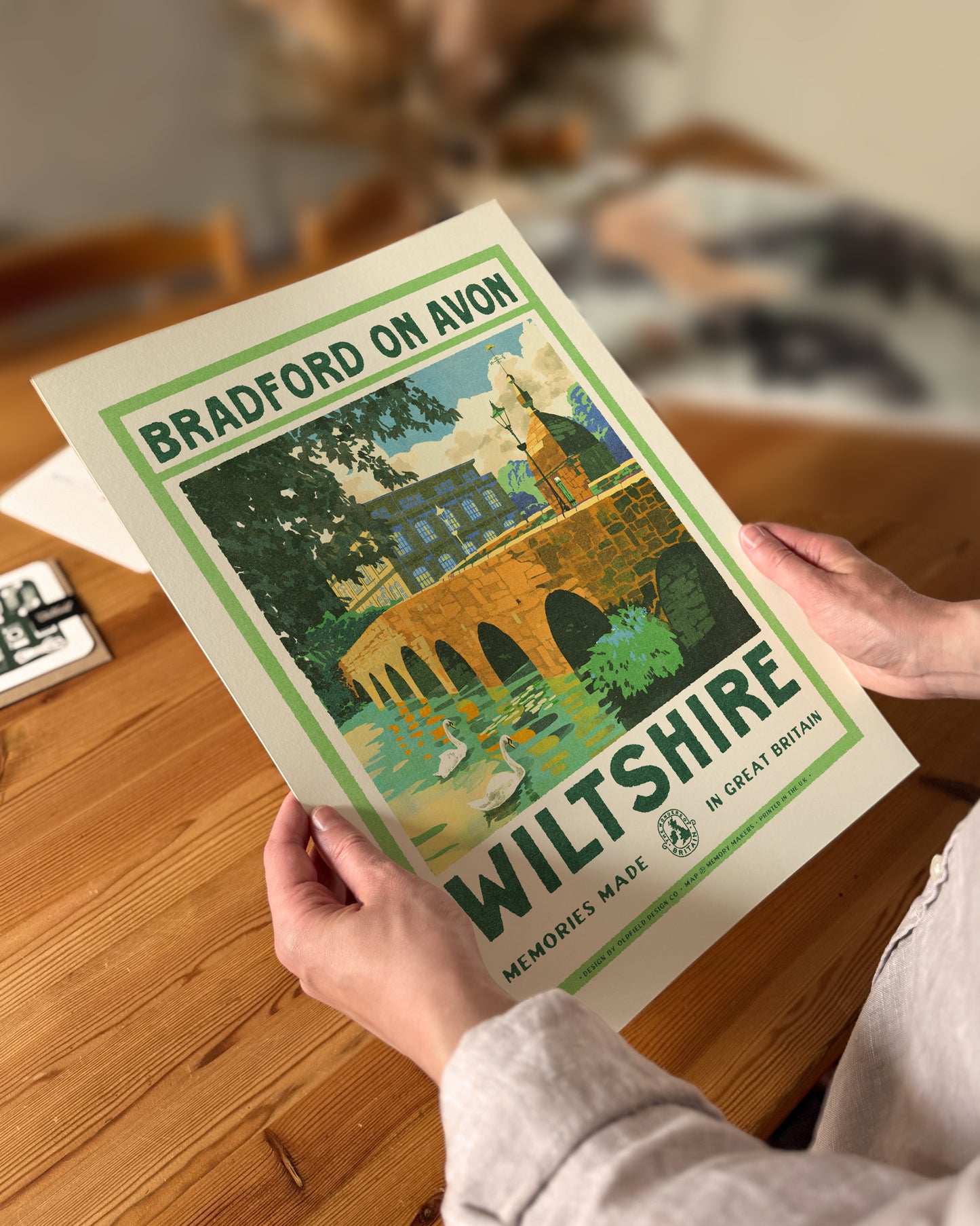 Vintage Visit Bradford on Avon Print