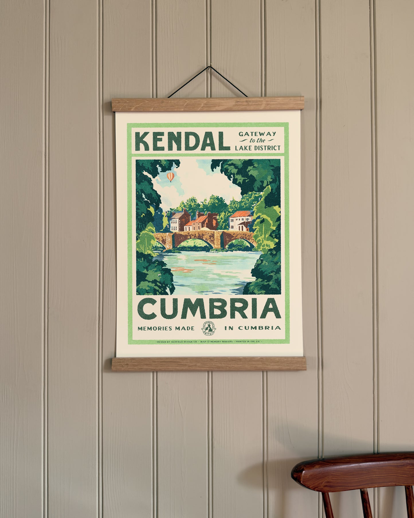 Vintage Visit Kendal Print