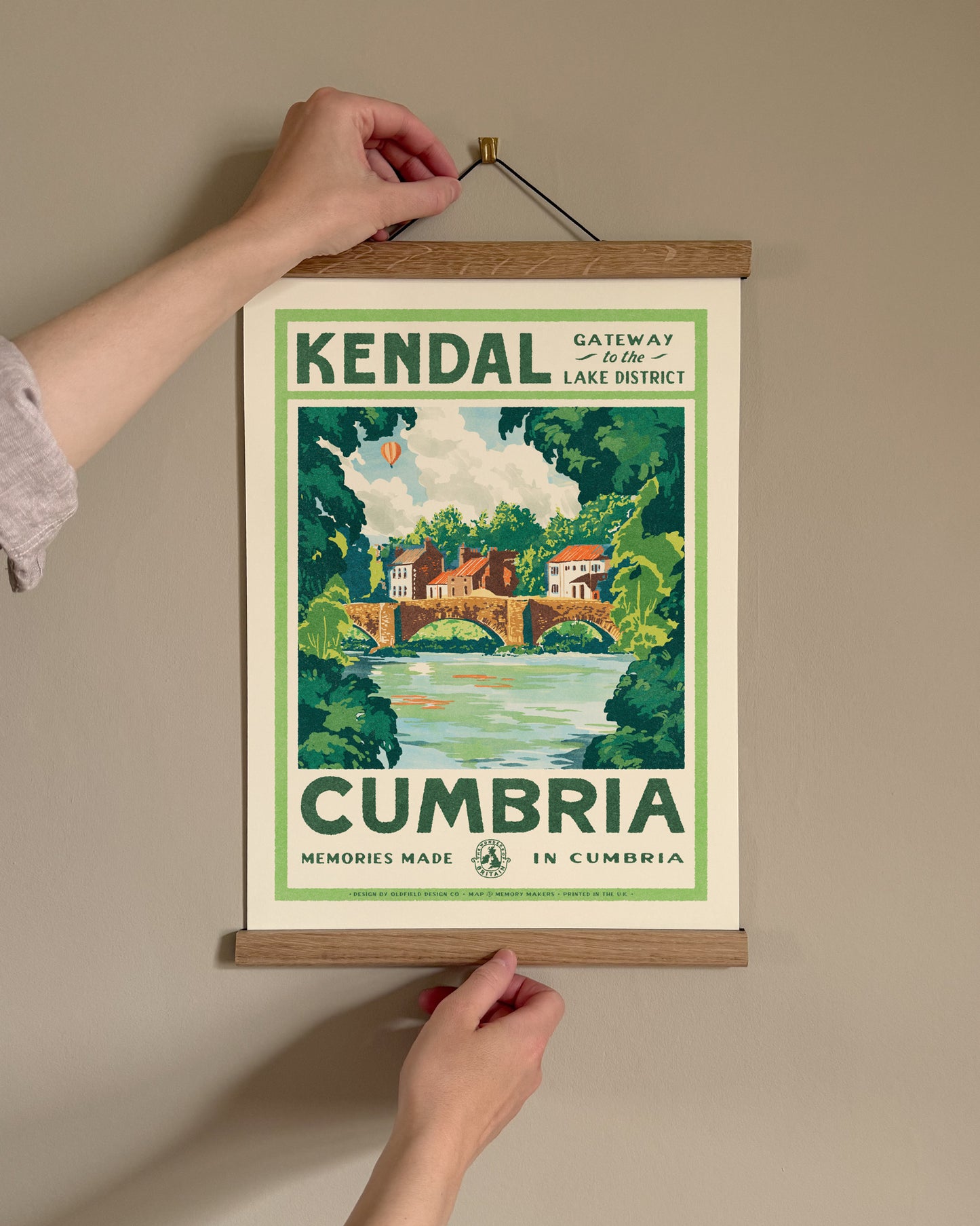 Vintage Visit Kendal Print