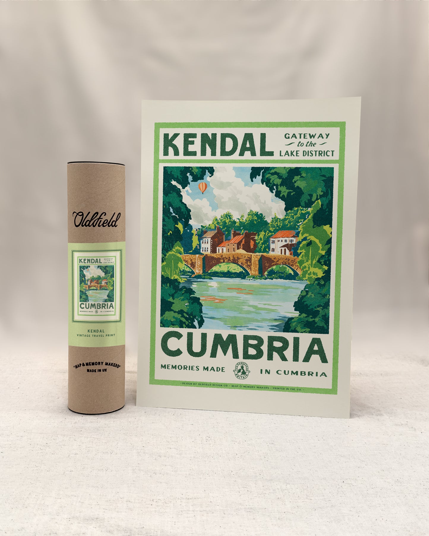 Vintage Visit Kendal Print