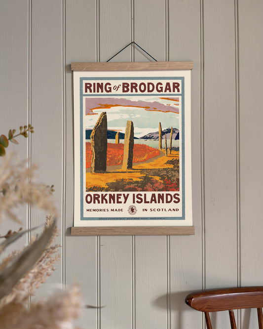 Visit Orkney Retro A3 Print