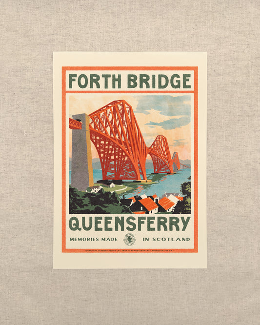 Vintage Visit Queensferry Print