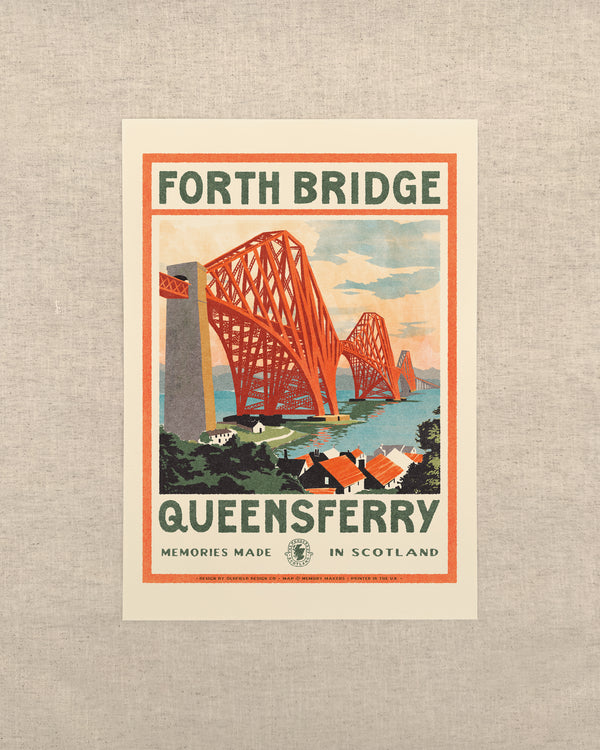 Vintage Visit Queensferry Print
