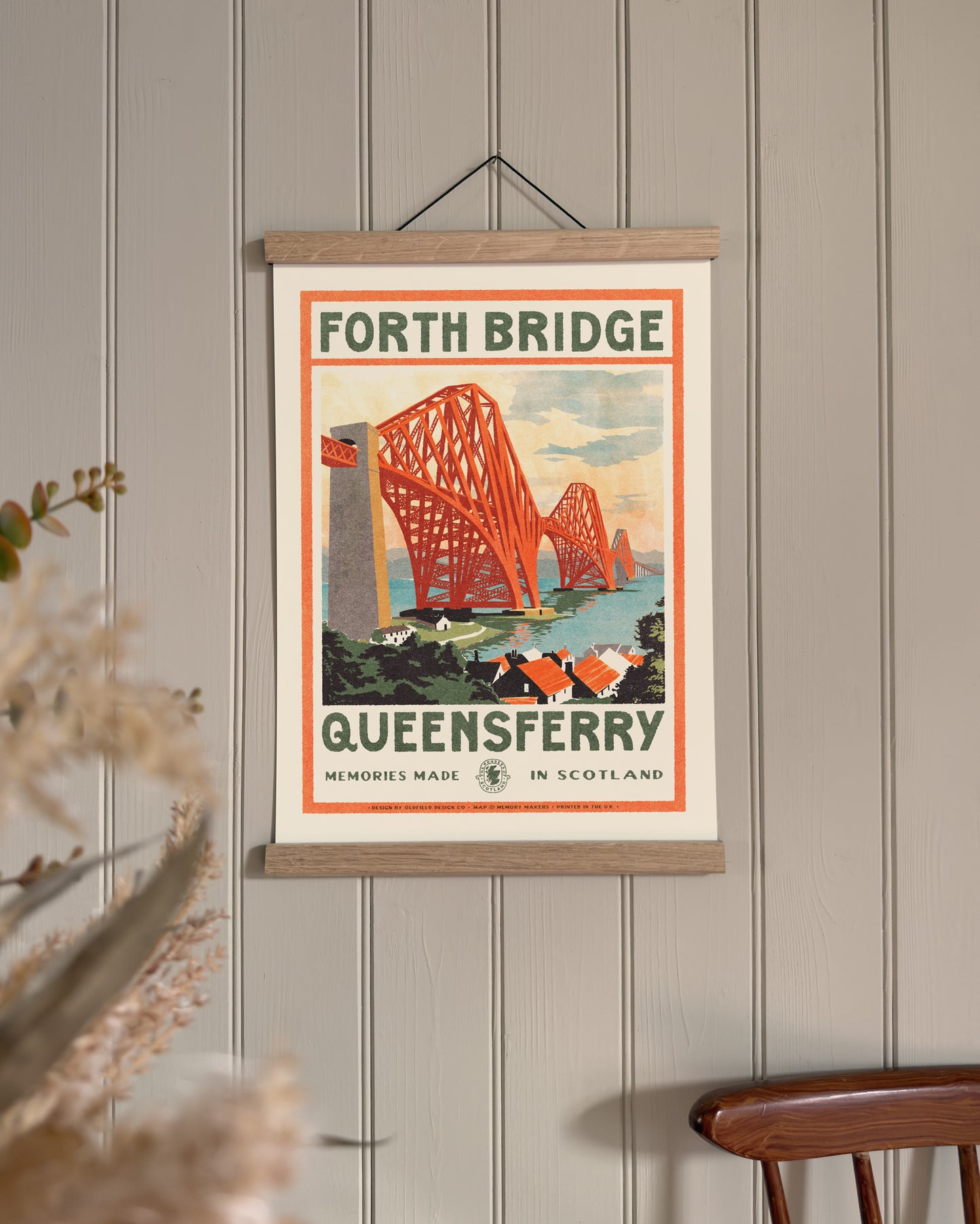 Vintage Visit Queensferry Print