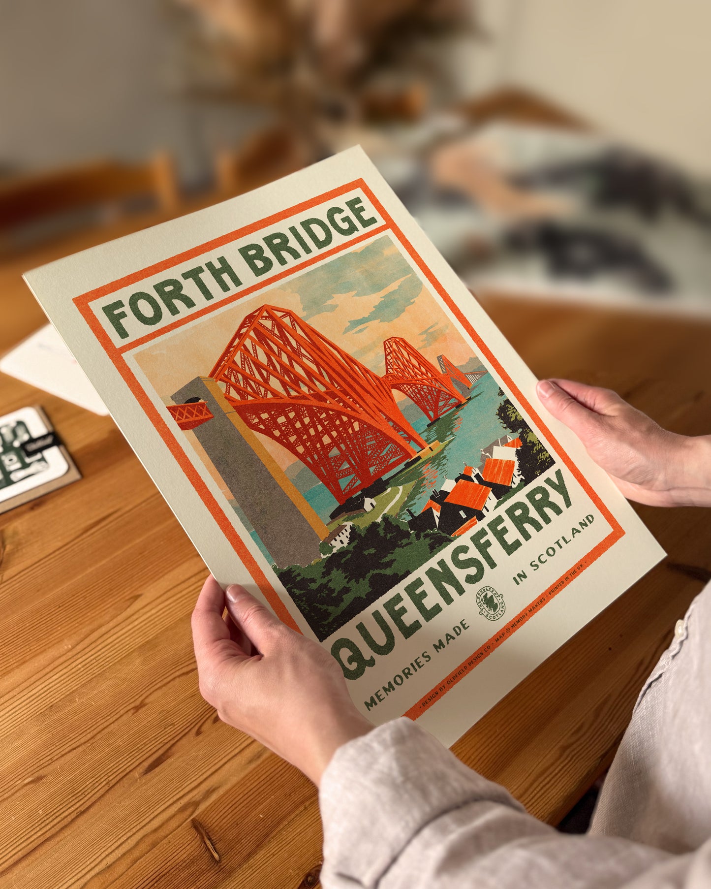 Vintage Visit Queensferry Print