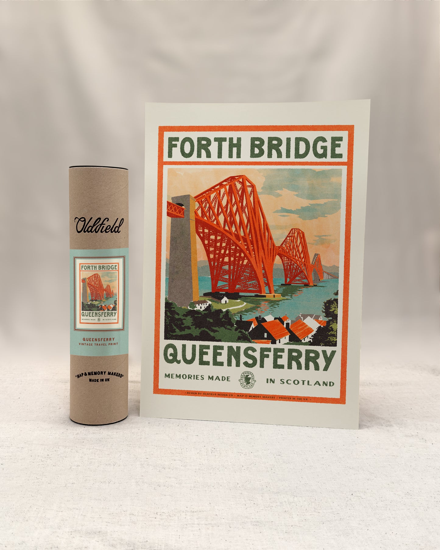 Vintage Visit Queensferry Print