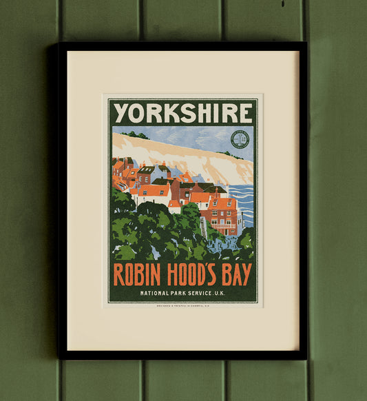 Visit Robin Hood's Bay Retro A3 Print